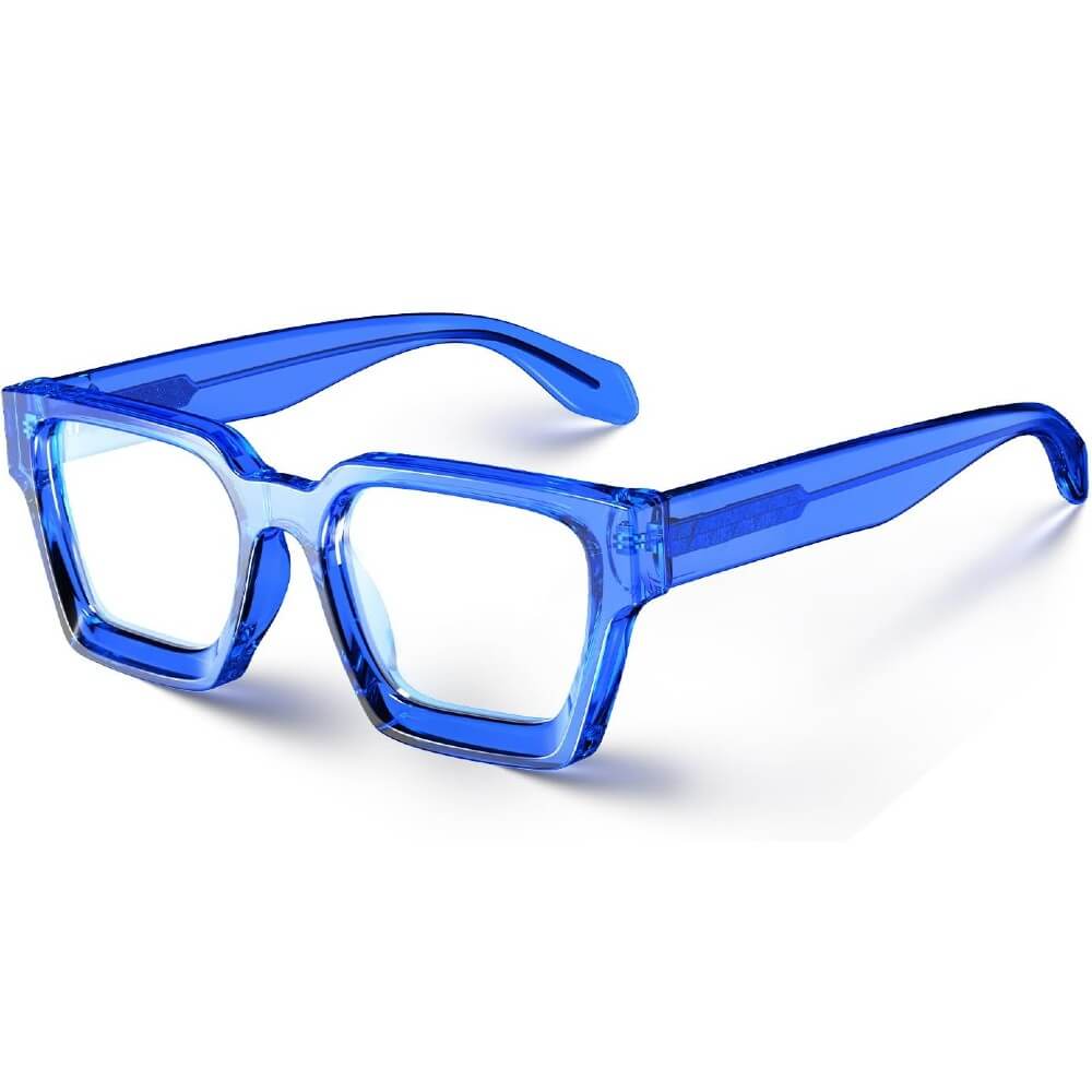 Blue Light Blocking Glasses for Computer Gaming Oversized Frame - Marbles