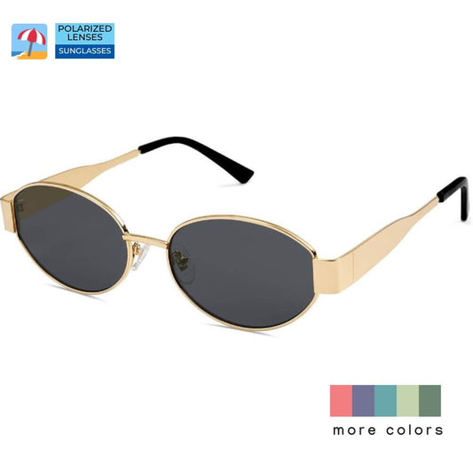 Retro Oval Sunglasses Trendy Sun Glasses Classic Shades for Women and Men