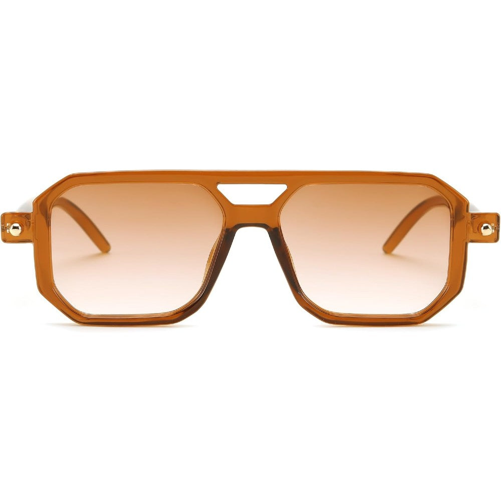 Vintage Square 70s Aviator Sunglasses Classic Retro Stylish Frame for Women and Men